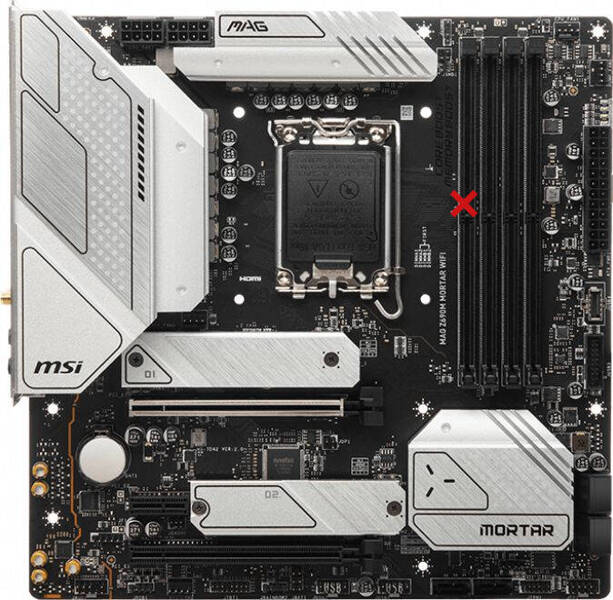 Płyta główna mATX MSI MAG Z690M MORTAR WIFI (Socket 1700) Wada