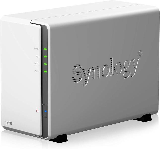 Serwer plików Synology DS220j Biały Bez dysków