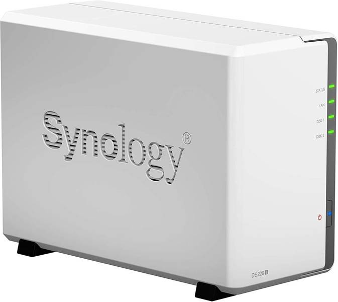 Serwer plików Synology DS220j Biały Bez dysków