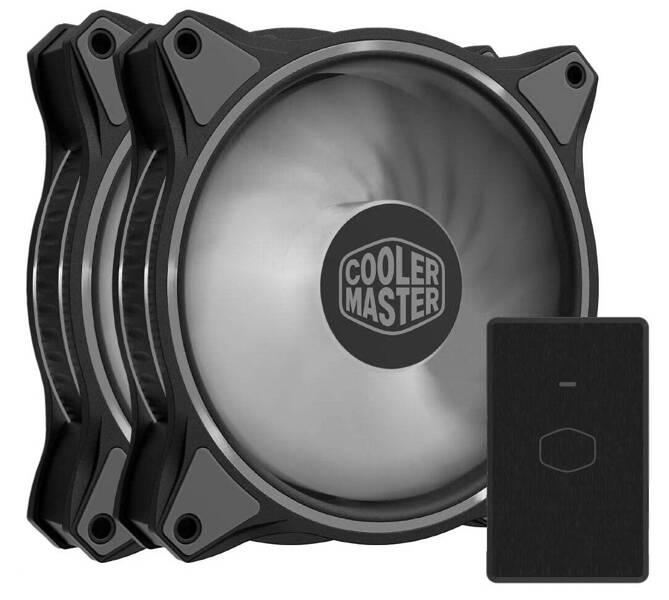 Zestaw 2 wentylatorów Cooler Master MasterFan MF120 Halo (MFL-B2DN-183PA-R1)